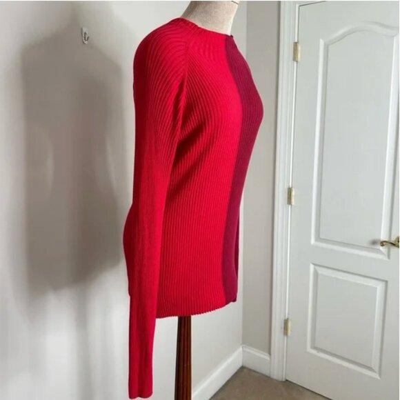 Trina Turk Women's | Seema Two-Toned Long-Sleeve Sweater | Trina Turk Size XL - Picture 6 of 9